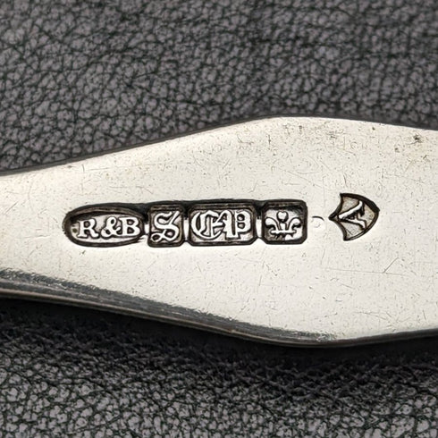 英國古董銀盤餐勺 x6